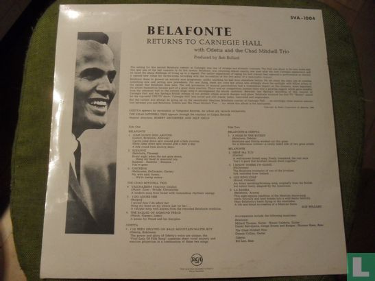 Belafonte Returns to Carnegie Hall - Image 2