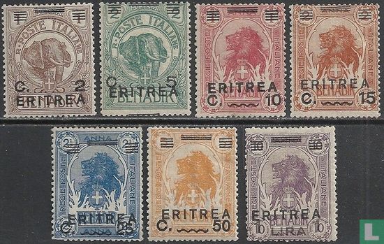 Stamps of Italian Somalia, with overprint  