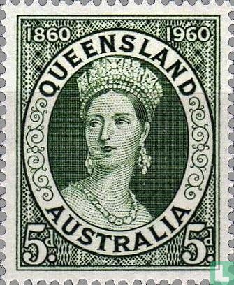 100 jaar postzegels van Queensland
