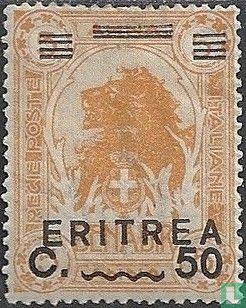 Postzegels van Italiaans-Somalië, met opdruk