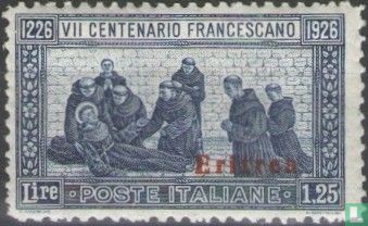 Franciscus van Assisi, met opdruk 
