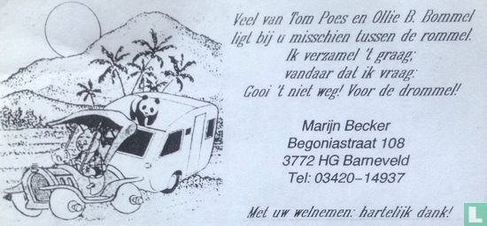 Visitekaartje Bommel en Tom Poes  - Image 1