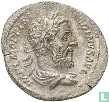 Macrinus 217-218, AR Denarius Rome - Afbeelding 2