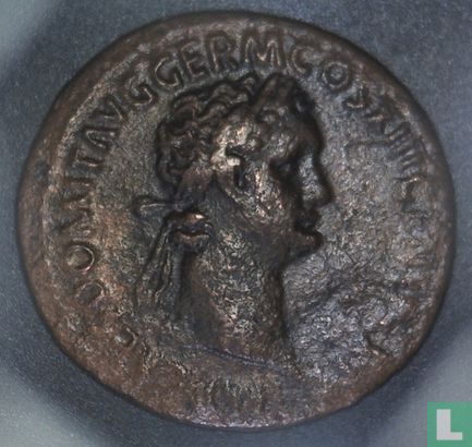 Romeinse Rijk, AE As, 81-96 AD, Domitianus, Rome, 86 AD - Afbeelding 1