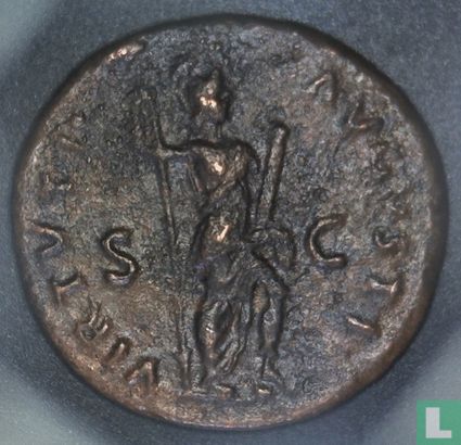 Romeinse Rijk, AE As, 81-96 AD, Domitianus, Rome, 86 AD - Afbeelding 2