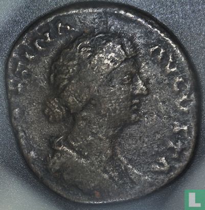 Empire romain, de frêne ou Dupondius, épouse Faustina II 147-176 AD, de Marcus Aurelius, Rome, 161-175 Apr. JC. - Image 1