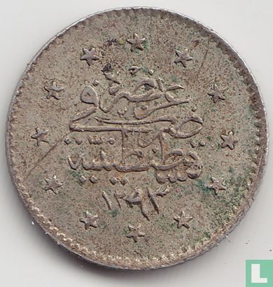 Ottomaanse Rijk 1 kurus AH1293-8 (1882) - Afbeelding 1