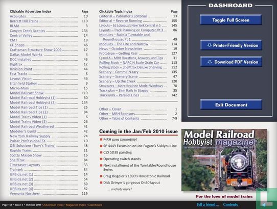 Model Railroad Hobbyist 4  Q4 2009 - Bild 2