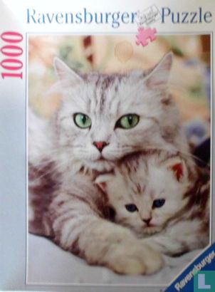 Moederpoes met kitten - Bild 1