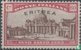 Holy year 1925, with overprint