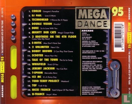 Mega Dance '95 - The Greatest Dance Hits of the Year! - Afbeelding 2