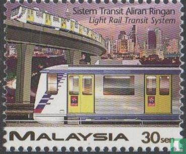 Réseau de train léger sur rail ouverture Kuala Lumpur