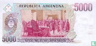 Argentine 5000 Pesos Argentinos 1984 - Image 2