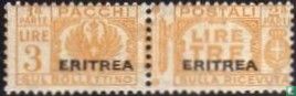 Parcel post stamp with overprint