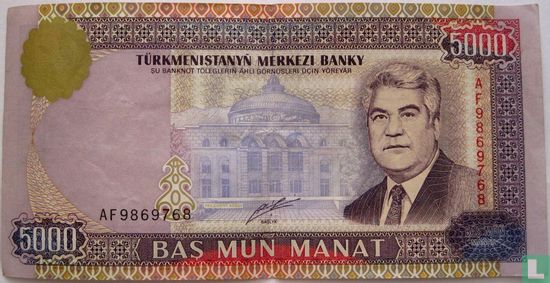 Manat du Turkménistan 5000 - Image 1