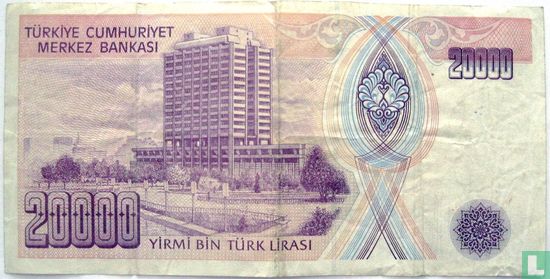 Turkey 20,000 Lira ND (1995/L1970) - Image 2