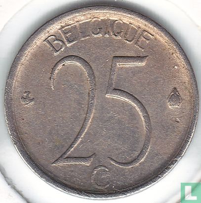 Belgium 25 centimes 1969 (FRA) - Image 2