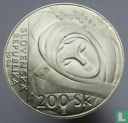 Slovakia 200 korun 1994 "100th anniversary Birth of Janko Alexy" - Image 1