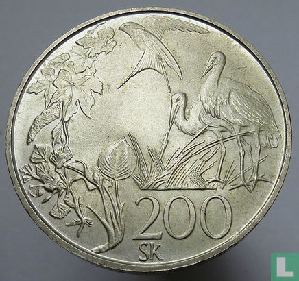 Slowakije 200 korun 1995 "European Environmental Protection" - Afbeelding 2