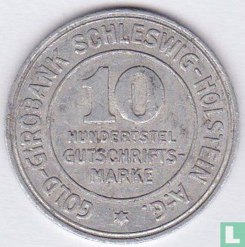 Sleeswijk-Holstein 10/100 gutschriftsmarke 1923 - Afbeelding 2
