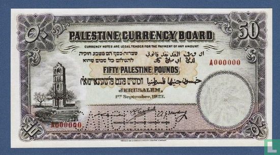 Palästina (A"Y) 50 Pfund 1927 - Bild 1
