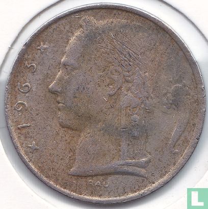 Belgique 5 francs 1963 (FRA - frappe monnaie) - Image 1