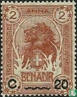 Lion's Head, with overprint