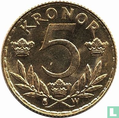 Zweden 5 kronor 1920 - Afbeelding 2