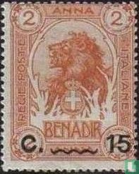 Lion's Head, with overprint