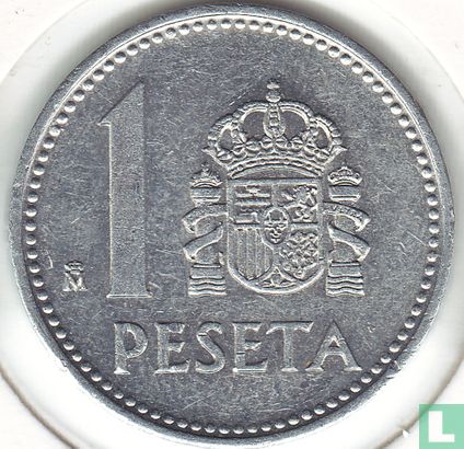 Espagne 1 peseta 1988 - Image 2