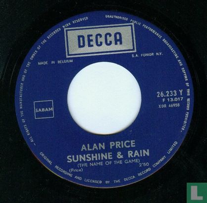 Sunshine and Rain (The Name of the Game) - Image 3