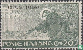 Francis of Assisi, with overprint 