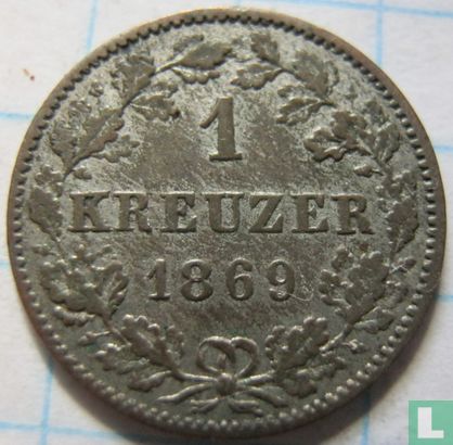 Württemberg 1 kreuzer 1869 - Image 1