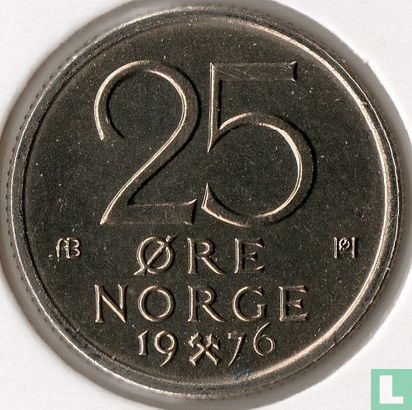 Norwegen 25 Øre 1976 - Bild 1