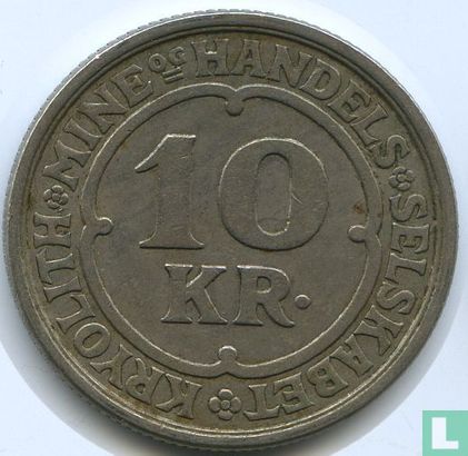 Groenland 10 kroner 1922 (koper-nikkel) - Afbeelding 2