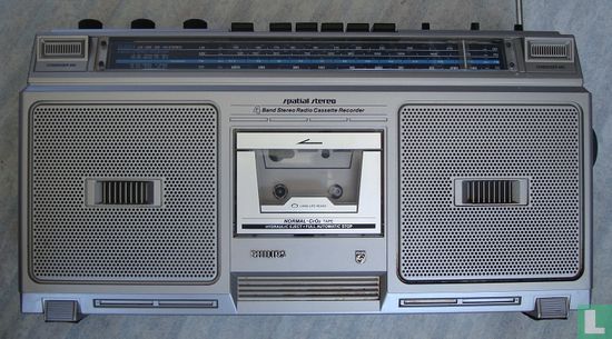Philips draagbare radio/cassettespeler (1976) - Philips - LastDodo