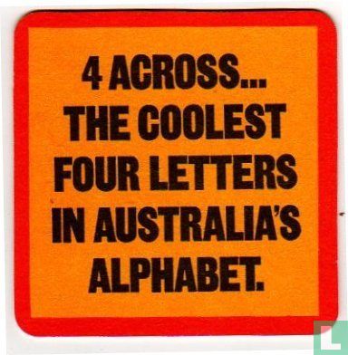 4 Across...The coolest four letters in Australia's alphabet. - Image 1
