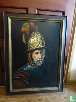 Painting Man with the golden helmet - Image 1