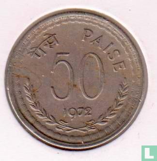 India 50 paise 1972 (Calcutta) - Image 1