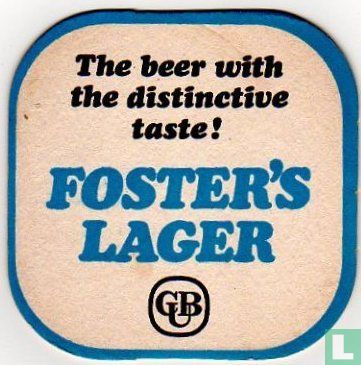 The beer with the distinctive taste! Foster's Lager