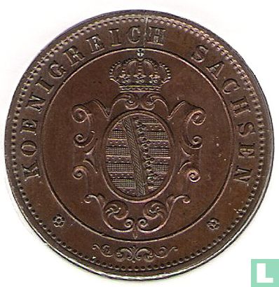 Saksen-Albertine 5 pfennige 1862 - Afbeelding 2
