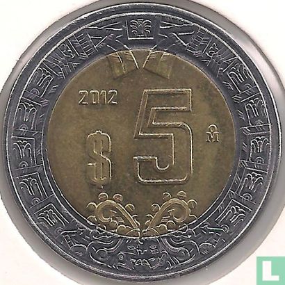 Mexiko 5 Peso 2012 - Bild 1