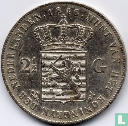 Niederlande 2½ Gulden 1846 (Fleur de Lis) - Bild 1