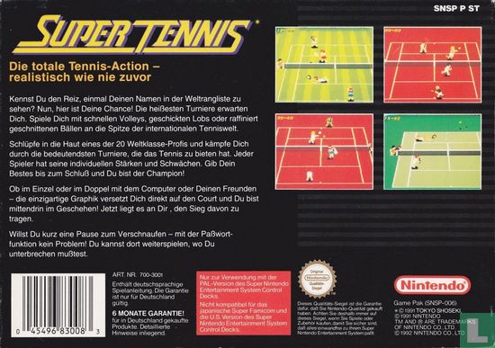 Super Tennis - Afbeelding 2