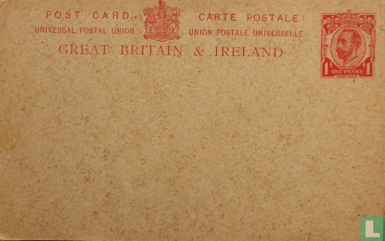 Carte postale . George V