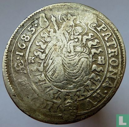 Hongarije 15 krajczar 1685 - Afbeelding 1
