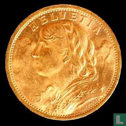 Zwitserland 20 francs 1910 - Afbeelding 2