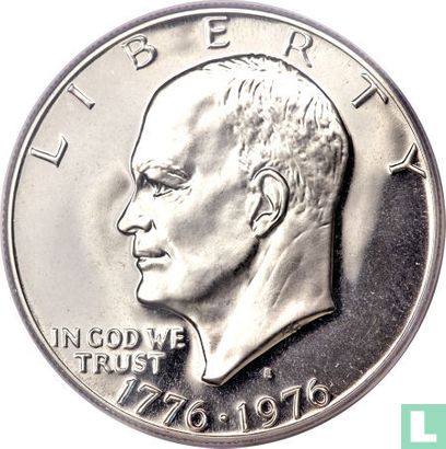 États-Unis 1 dollar 1976 (BE - cuivre recouvert de cuivre-nickel - type 1) "200th anniversary of Independence" - Image 1