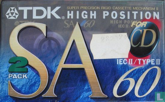 TDK SA60 cassette (2 Pack) - Image 1