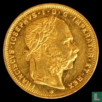 Autriche 8 florins / 20 francs 1889 - Image 2